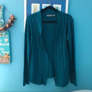 Turquoise cardigan